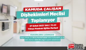 İDO’dan Kamuda Çalışan Diş Hekimlerine Çağrı