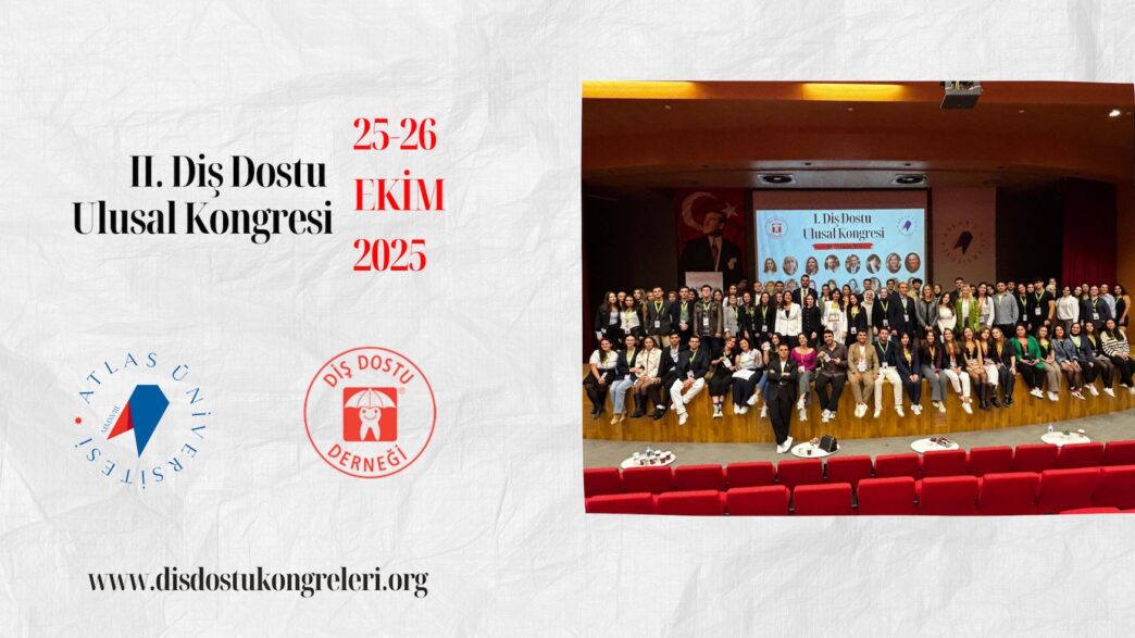 Diş Dostu Derneği, ağız ve diş sağlığını koruma konusunda farkındalık yaratmayı ve sağlıklı nesillerin yetişmesine katkıda bulunmayı sürdürüyor. Bu doğrultuda, 25–26 Ekim 2025 tarihlerinde Atlas Üniversitesi ev sahipliğinde gerçekleşecek olan 2. Ulusal Diş Dostu Kongresi, 25 uzman konuşmacıyı katılımcılar ile buluşturacak.